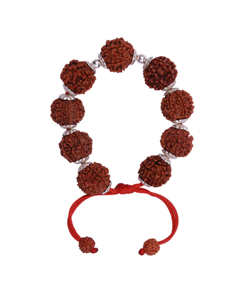 Rudraksha bracelet with real 5 mukhi Rudraksham in Nityananda Design  elastic fit: Buy Rudraksha bracelet with real 5 mukhi Rudraksham in  Nityananda Design elastic fit Online in India on Snapdeal